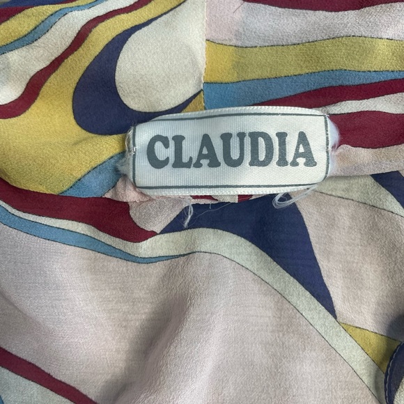 Vintage Claudia Paisley Sheer Crop Top - Picture 7 of 10